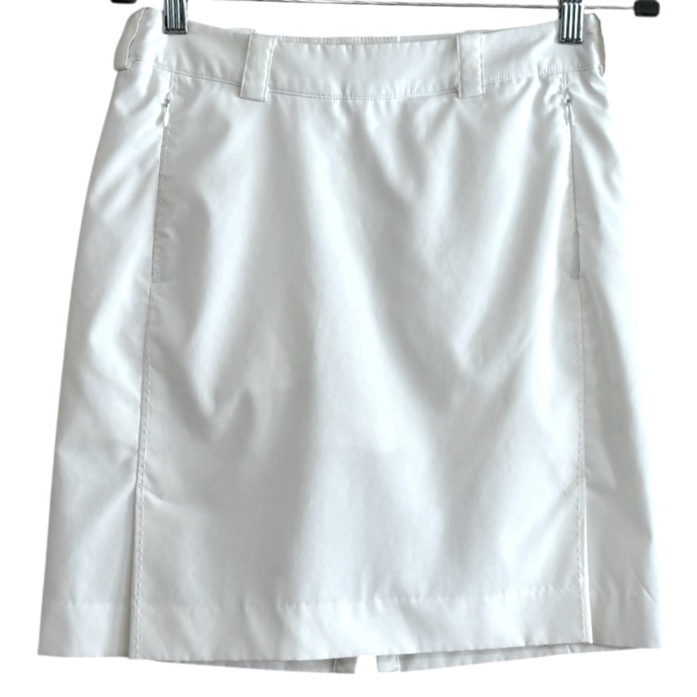 NikeGolf Tour Performance Sz 2 Dri Fit White Skort EUC